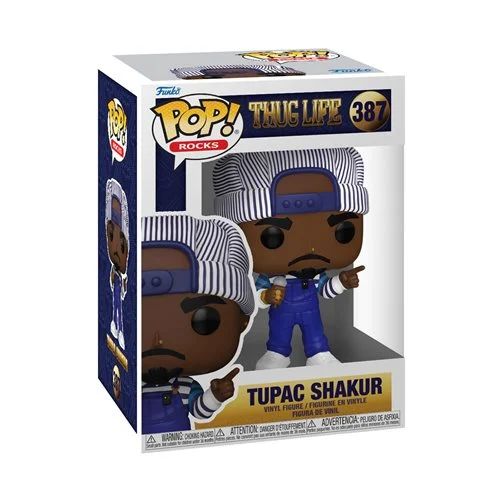 Roll out the red carpet for rapper and songwriter, Tupac Shakur. He’s hitting the stage in style, featuring quintessential 90s fashion, holding a microphone. Expand your Funko Pop! collection and re-create all your favorite music moments with this noteworthy addition. This Tupac Shakur with Microphone 90's Funko Pop! Vinyl Figure #387 measures approximately 4-inches tall and comes packaged in a window display box. For ages 3 and up.
