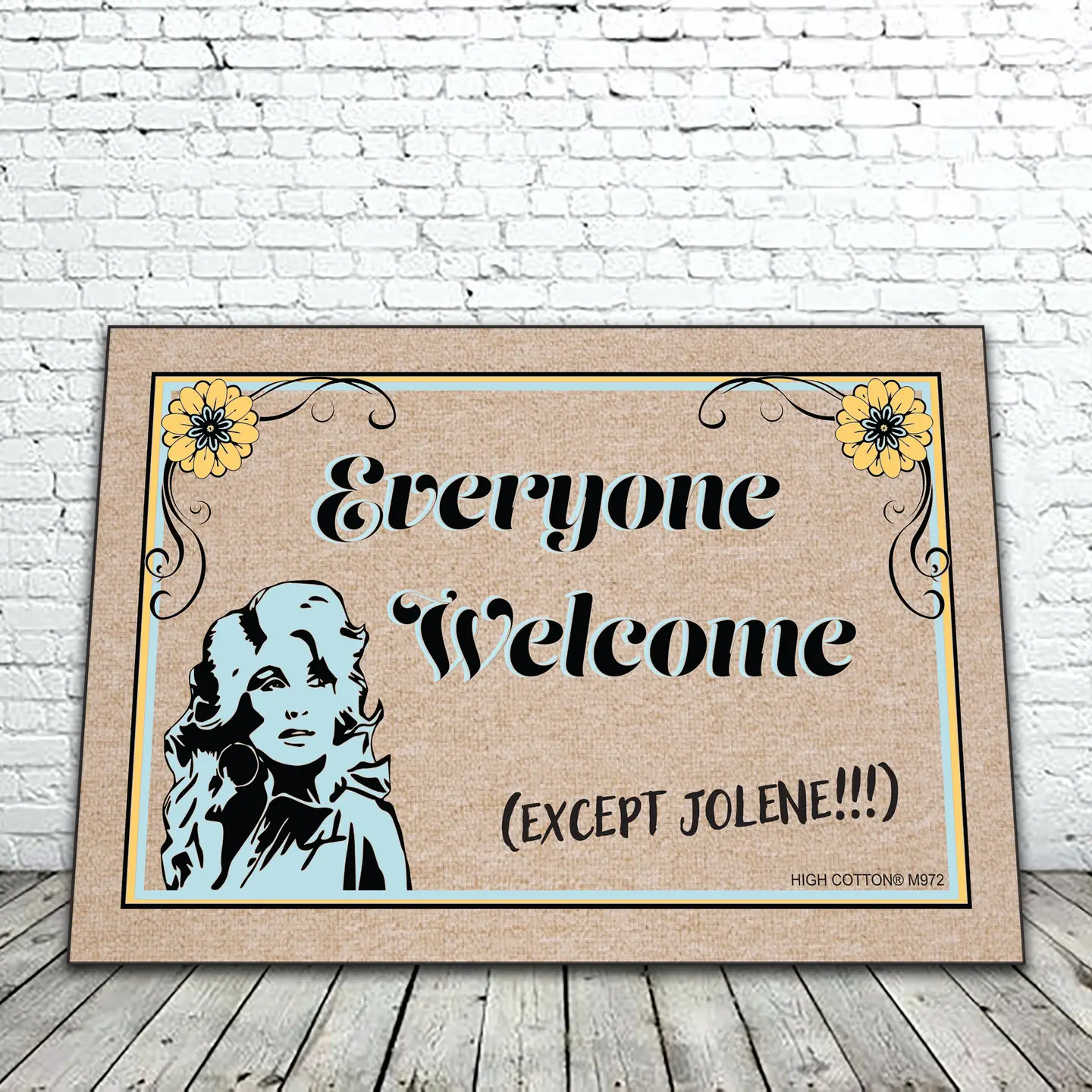 Our doormats are made from 100% olefin® with perfect bound stitched edges and measure 18" x 27".