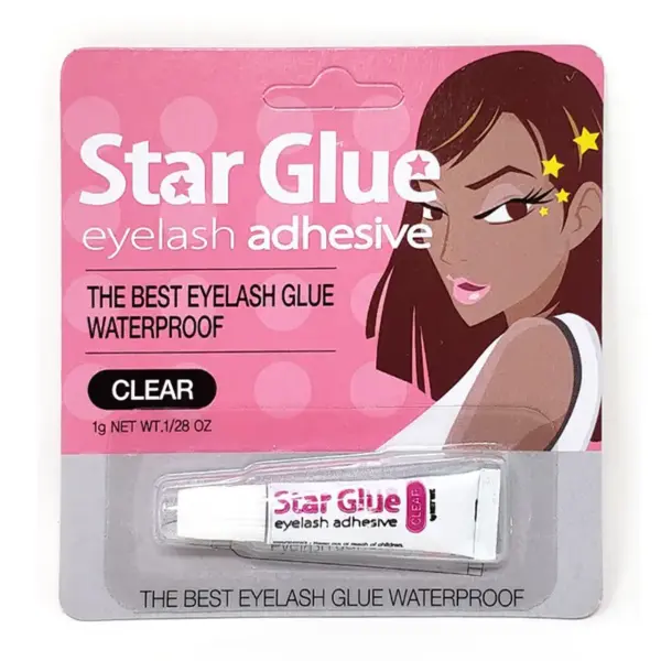 Star Glue Eyelash CLEAR Adhesive Small. Waterproof. 1g. Made in Korea.