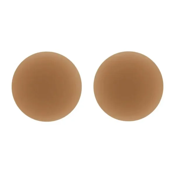 Fullness 3018Mx Mocha Non Adhesive Nipple Cover. A simple solution for a quick and effective enhancement. Non adhesive forms to your body with body heat. Ultra thin matte silicone for smoothest coverage.