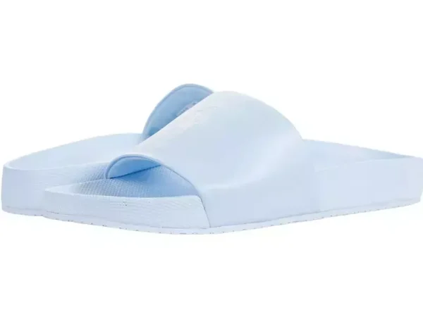 The Polo Ralph Lauren Men's Cayson Slides Elite in Blue, Size 13D, are a stylish and comfortable choice for casual wear. These slides feature a sleek design with the iconic Ralph Lauren polo logo on the strap, adding a touch of sophistication to a relaxed look. Made with durable materials, the footbed offers cushioned support for all-day comfort, while the non-slip sole ensures secure footing. Perfect for poolside lounging, beach trips, or casual outings, these slides blend luxury with practicality, making them a go-to for easy, fashionable wear.