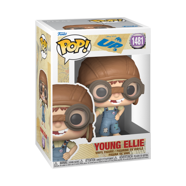 Adventure is looking up! Fulfill your Up collection with Pop! Young Ellie in her aviator’s hat by welcoming this determined adventurer into your own floating house! Vinyl figure is approximately 3.95-inches tall.