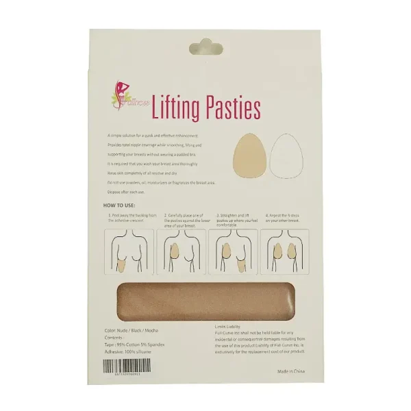 Fullness 3020x A/B Nudef Lifting Pasties. A simple solution for a quick and effective enhancement. Provides total nipple coverage, lifts and supports your breast without having to wear a padded bra. Fits size A/B.