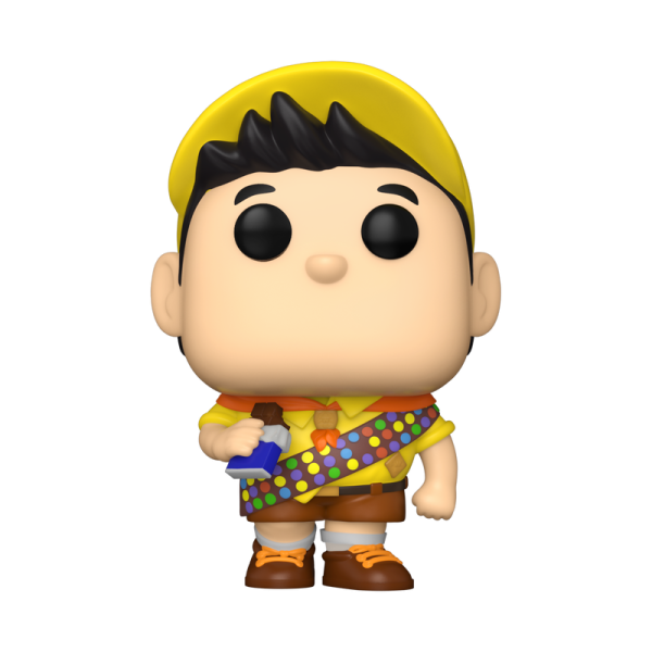 Adventure is looking up! Pop! Russell is eager to prove himself as a Wilderness Explorer. Help him fulfill his goal in your Up collection by welcoming Pop! Russell with Chocolate Bar into your own floating house! Vinyl figure is approximately 3.55-inches tall.