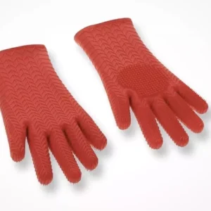 The Kitchen Headquarters Super Grip Oven Mitts in Red are designed to offer both safety and style in your kitchen. Made with heat-resistant materials, these mitts provide excellent protection while handling hot pots, pans, and baking dishes. The "Super Grip" feature ensures a secure hold, reducing the risk of slips and spills. The vibrant red color adds a bold, eye-catching touch to your kitchen décor, making them both practical and visually appealing. With their durable construction and comfortable fit, these oven mitts are a reliable choice for any home chef.