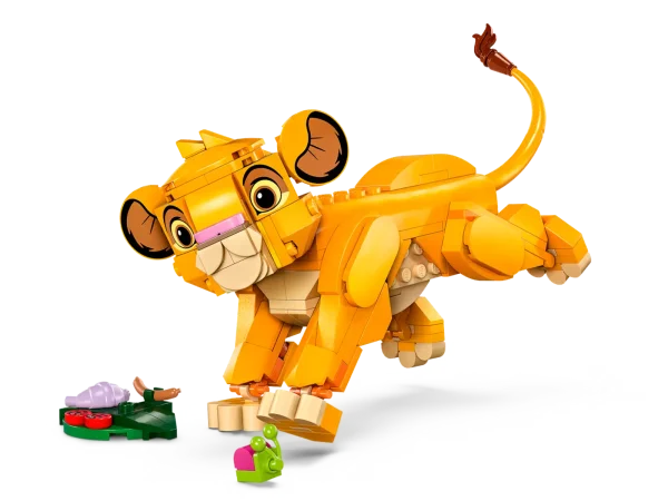 Appeal to kids and The Lion King fans aged 6+ with this fun gift of a LEGO® ǀ Disney Simba the Lion King Cub (43243) play-and-display building toy, featuring a buildable character model that celebrates The Lion King’s 30th anniversary. The precocious baby Simba LEGO ǀ Disney animal figure from the hit movie has a rotating head and movable legs and tail, and it comes with a leaf and 4 ’bugs’ for ’food’. This kids’ buildable playset makes a fun Disney gift idea for children and movie-lovers, looks great on display in any room and is packed with features and functions to inspire the best imaginative play. It works well with other LEGO ǀ Disney building sets for kids in the series (sold separately) and is also a great size for pick-up-and-play portability. To add to the fun, kids can enjoy an easy and intuitive building adventure with the LEGO Builder app, where they can zoom in and rotate models in 3D, save sets and track their progress. Buildable toy for kids – Treat girls and boys aged 6+ to this Simba the Lion King Cub buildable figure playset that’s ready for imaginative role play and makes a fun display afterwards Celebrate a milestone – This kids’ building toy features a Simba LEGO® ǀ Disney animal figure from The Lion King, plus a small leaf build with 4 ’bugs’, to celebrate The Lion King’s 30th anniversary Moving parts – The buildable toy Simba LEGO® ǀ Disney animal figure has a rotating head and movable legs and tail, and it can be posed either standing up or sitting down Building set for kids – Create Simba and his ’food’, play out fun stories and then set the model on display in a variety of poses, standing, sitting or lying down, once playtime is over Disney gift for kids aged 6+ – A building toy set featuring a Disney character with functions and accessories that makes a fun gift for movie fans, girls and boys who deserve an everyday treat LEGO® ǀ Disney play – Add this building toy to the extensive range of compatible LEGO building toys and LEGO ǀ Disney buildable sets (sold separately) in the series Expand life skills – With a LEGO® ǀ Disney buildable character and a small side build and functions to enhance display, this kids’ construction toy helps foster life skills through fun Measurements – This 222-piece play-and-display building set features a buildable Simba figure standing over 4 in. (11 cm) tall