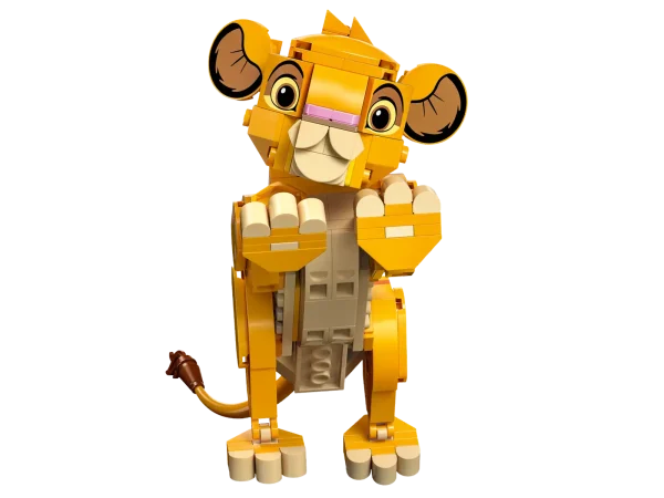 Appeal to kids and The Lion King fans aged 6+ with this fun gift of a LEGO® ǀ Disney Simba the Lion King Cub (43243) play-and-display building toy, featuring a buildable character model that celebrates The Lion King’s 30th anniversary. The precocious baby Simba LEGO ǀ Disney animal figure from the hit movie has a rotating head and movable legs and tail, and it comes with a leaf and 4 ’bugs’ for ’food’. This kids’ buildable playset makes a fun Disney gift idea for children and movie-lovers, looks great on display in any room and is packed with features and functions to inspire the best imaginative play. It works well with other LEGO ǀ Disney building sets for kids in the series (sold separately) and is also a great size for pick-up-and-play portability. To add to the fun, kids can enjoy an easy and intuitive building adventure with the LEGO Builder app, where they can zoom in and rotate models in 3D, save sets and track their progress. Buildable toy for kids – Treat girls and boys aged 6+ to this Simba the Lion King Cub buildable figure playset that’s ready for imaginative role play and makes a fun display afterwards Celebrate a milestone – This kids’ building toy features a Simba LEGO® ǀ Disney animal figure from The Lion King, plus a small leaf build with 4 ’bugs’, to celebrate The Lion King’s 30th anniversary Moving parts – The buildable toy Simba LEGO® ǀ Disney animal figure has a rotating head and movable legs and tail, and it can be posed either standing up or sitting down Building set for kids – Create Simba and his ’food’, play out fun stories and then set the model on display in a variety of poses, standing, sitting or lying down, once playtime is over Disney gift for kids aged 6+ – A building toy set featuring a Disney character with functions and accessories that makes a fun gift for movie fans, girls and boys who deserve an everyday treat LEGO® ǀ Disney play – Add this building toy to the extensive range of compatible LEGO building toys and LEGO ǀ Disney buildable sets (sold separately) in the series Expand life skills – With a LEGO® ǀ Disney buildable character and a small side build and functions to enhance display, this kids’ construction toy helps foster life skills through fun Measurements – This 222-piece play-and-display building set features a buildable Simba figure standing over 4 in. (11 cm) tall