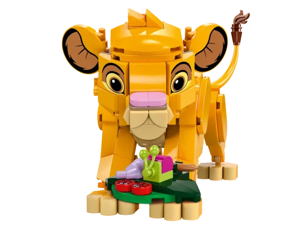 Appeal to kids and The Lion King fans aged 6+ with this fun gift of a LEGO® ǀ Disney Simba the Lion King Cub (43243) play-and-display building toy, featuring a buildable character model that celebrates The Lion King’s 30th anniversary. The precocious baby Simba LEGO ǀ Disney animal figure from the hit movie has a rotating head and movable legs and tail, and it comes with a leaf and 4 ’bugs’ for ’food’. This kids’ buildable playset makes a fun Disney gift idea for children and movie-lovers, looks great on display in any room and is packed with features and functions to inspire the best imaginative play. It works well with other LEGO ǀ Disney building sets for kids in the series (sold separately) and is also a great size for pick-up-and-play portability. To add to the fun, kids can enjoy an easy and intuitive building adventure with the LEGO Builder app, where they can zoom in and rotate models in 3D, save sets and track their progress. Buildable toy for kids – Treat girls and boys aged 6+ to this Simba the Lion King Cub buildable figure playset that’s ready for imaginative role play and makes a fun display afterwards Celebrate a milestone – This kids’ building toy features a Simba LEGO® ǀ Disney animal figure from The Lion King, plus a small leaf build with 4 ’bugs’, to celebrate The Lion King’s 30th anniversary Moving parts – The buildable toy Simba LEGO® ǀ Disney animal figure has a rotating head and movable legs and tail, and it can be posed either standing up or sitting down Building set for kids – Create Simba and his ’food’, play out fun stories and then set the model on display in a variety of poses, standing, sitting or lying down, once playtime is over Disney gift for kids aged 6+ – A building toy set featuring a Disney character with functions and accessories that makes a fun gift for movie fans, girls and boys who deserve an everyday treat LEGO® ǀ Disney play – Add this building toy to the extensive range of compatible LEGO building toys and LEGO ǀ Disney buildable sets (sold separately) in the series Expand life skills – With a LEGO® ǀ Disney buildable character and a small side build and functions to enhance display, this kids’ construction toy helps foster life skills through fun Measurements – This 222-piece play-and-display building set features a buildable Simba figure standing over 4 in. (11 cm) tall