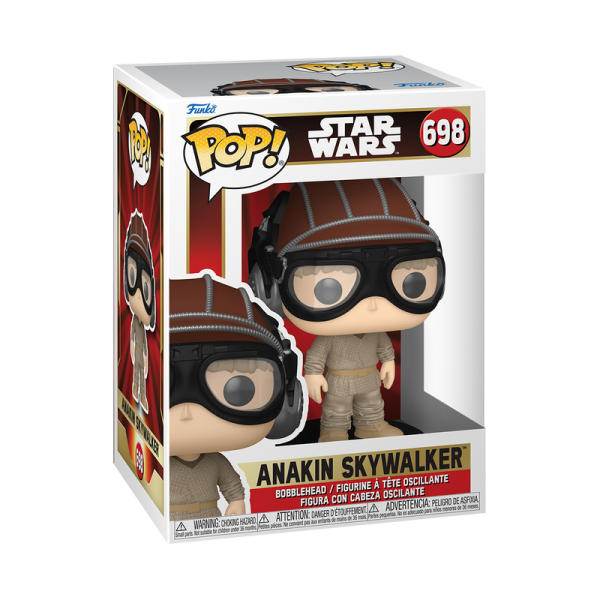 Get ready to race! Pop! Anakin Skywalker™ is zooming into action and ready to join your collection for the 25th Anniversary of Star Wars: The Phantom Menace™. He’s wearing his helmet and goggles and looking to guide his Podracer™ to victory. Celebrate the most stellar fandom of them all and expand your Pop! Movies and TV set. Vinyl bobblehead is approximately 4.5-inches tall.