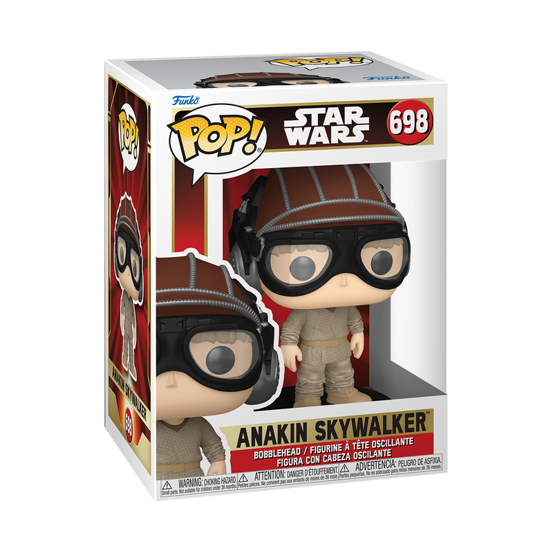 Get ready to race! Pop! Anakin Skywalker™ is zooming into action and ready to join your collection for the 25th Anniversary of Star Wars: The Phantom Menace™. He’s wearing his helmet and goggles and looking to guide his Podracer™ to victory. Celebrate the most stellar fandom of them all and expand your Pop! Movies and TV set. Vinyl bobblehead is approximately 4.5-inches tall.