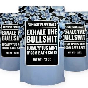 Made with premium epsom salts and high quality fragrance oils these bath salts are the perfect way to relax and unwind from a long day. Add the desired amount of salts to your warm bath water and soak as needed. These salts can also be used for a foot bath soak. 12oz bag. Our bath salts make a great self-care gift or gift for your friends and family. • Cruelty Free • Women Owned and Operated • Ships Fast and Free • Premium Ingredients Eucalyptus Mint - A stress-relieving blend of spearmint, sweet peppermint and eucalyptus.