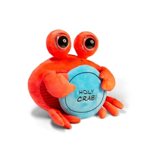 If you could read this plushie’s mind, he'd say, “Holy, crab! If you would just STFU, that would be clawsome.” He’s tired of your shellfish ways and needs you to just stop because you’re making him crabby! His cute claws, 3D eyes, and thicc body make him extra crabtivating. His bright blue sign is a fun way to display his punny message. He’d make a great gift for any friend.