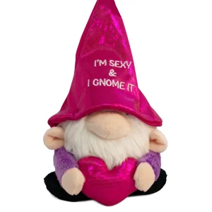 This little gnome is too sexy for his shirt. He’s so sexy, it hurts. But seriously though, he’s sexy and he gnomes it. You know what they say…if you got it, flaunt it! His cute nose, fuzzy shirt, and sparkly heart only add to his flare. He’s the perfect gift for any gnome lover with a good sense of humor.