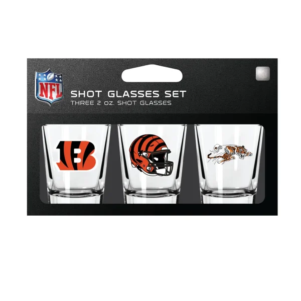 That is a fantastic gift for any sports enthusiast! With three shot glasses featuring different team logos, it offers variety and allows fans to showcase their team spirit during game nights or gatherings with friends. And the fact that they're dishwasher safe makes cleanup a breeze. Plus, being officially licensed adds that extra touch of authenticity. It's definitely a winning choice for any loyal sports fan!