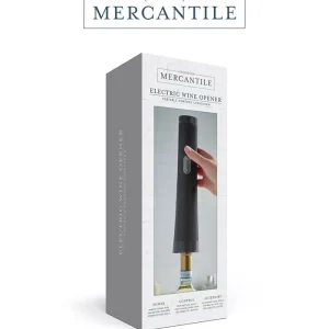 Studio Mercantile wine bottle opener removes corkscrews in seconds, just press a button and tada, your wine is open and ready to serve Impress your guests with this portable device that opens-up to 30 bottles.