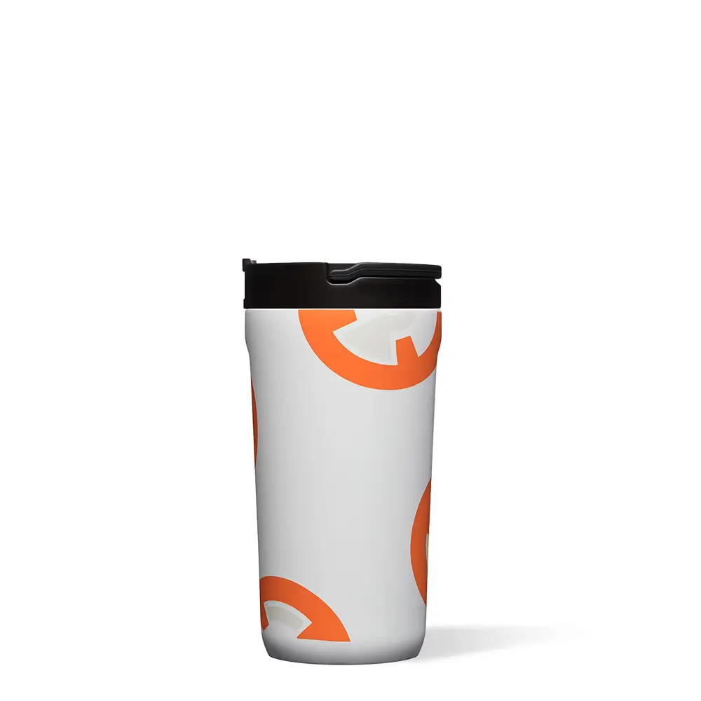 Star Wars™ fans can now pay homage to their favorite characters with Corkcicle's high performance drinkware collection- including our fan-favorite 12oz kids cup. Will you show your support for the Rebel Alliance or join the Galactic Empire? The choice is yours. Features: Triple insulated stainless steel | Stay-put silicone bottom | Signature flat sides | Drink-through straw tip | Folding metal handle Care instructions: Dishwasher Safe