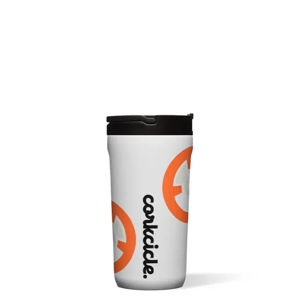 Star Wars™ fans can now pay homage to their favorite characters with Corkcicle's high performance drinkware collection- including our fan-favorite 12oz kids cup. Will you show your support for the Rebel Alliance or join the Galactic Empire? The choice is yours. Features: Triple insulated stainless steel | Stay-put silicone bottom | Signature flat sides | Drink-through straw tip | Folding metal handle Care instructions: Dishwasher Safe