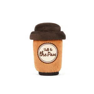 Start your pup's day with a jolt of joy with P.L.A.Y.'s Pup Cup Café Doggo's Java toy – the go-to coffee beverage that brews up excitement. This comforting cup features a squeaker in the body and crinkle fabric on the top for texture-rich play. With its own squeaker, the detachable lid adds an extra layer of interactive delight. Treat your furry friend to the ultimate canine coffee break, where every sip is a delightful playtime adventure! Hand-made craftsmanship, double layer exterior and reinforced stitching for extra durability Eco-friendly PlanetFill® filler is made from 100% post-consumer certified-safe recycled plastic bottles Machine washable and dryer friendly Features AZO-free dyes