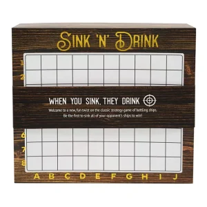 Spark your inner child, and get ready for a competitive night with this new twist on the classic battleship game. Try to sink your competitor while enjoying your favorite beverage.