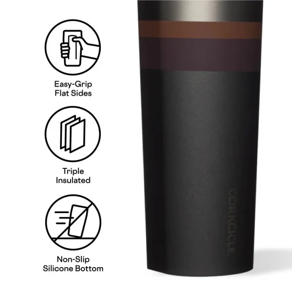 Star Wars™ fans can now pay homage to their favorite characters with Corkcicle's high performance drinkware collection- including our fan-favorite 16oz tumbler. Will you show your support for the Rebel Alliance or join the Galactic Empire? The choice is yours. Attributes: Cup-Holder Friendly Features: Cool for 9+ hours, hot for 3 | Triple insulated | Sliding, shatter-proof lid | Stay-put silicone bottom | Easy-grip, flat sides | Stainless steel Care instructions: Handwash only