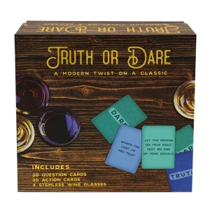 Grab the gang and get ready to sit back, relax, and game it up. Make any night game night with this all-inclusive game set. with 4 Stemless Wine Glasses, 30 Question Cards and 30 Action Cards, the possibilities are endless for your at home gaming lounge.