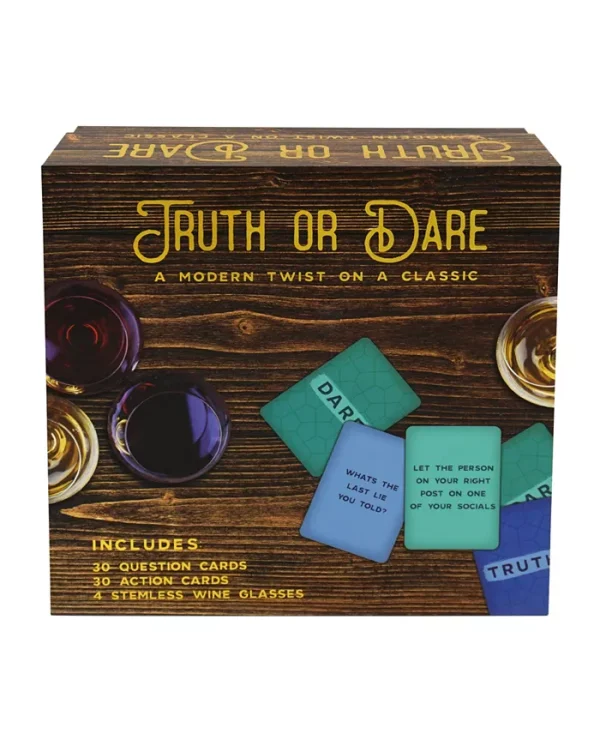 Grab the gang and get ready to sit back, relax, and game it up. Make any night game night with this all-inclusive game set. with 4 Stemless Wine Glasses, 30 Question Cards and 30 Action Cards, the possibilities are endless for your at home gaming lounge.