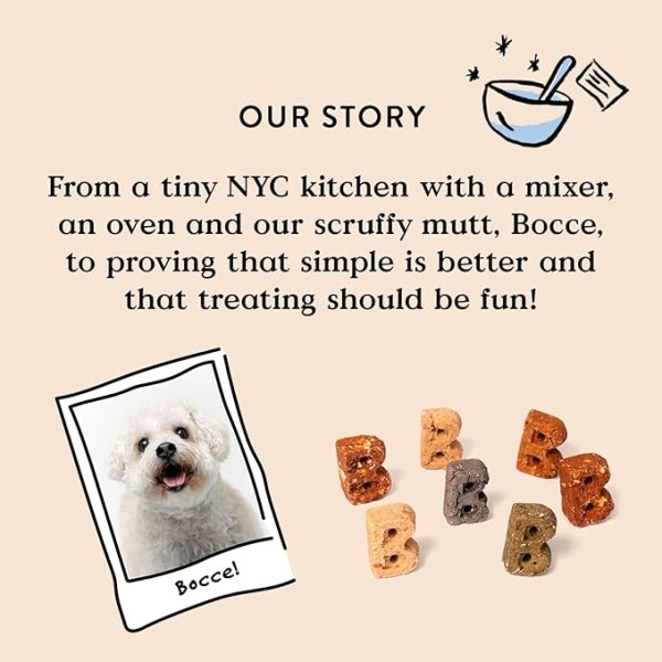 Bocce's Bakery Blueberries are Blue Dog Treats (5 oz) are a flavorful, all-natural snack made with wholesome ingredients your dog will love. These treats feature real blueberries, oats, and flaxseed, providing a tasty and nutritious option for your pet. Free from artificial additives, preservatives, and fillers, they are baked in small batches to ensure freshness and quality. These soft-baked treats are perfect for dogs of all sizes and are a great source of fiber and antioxidants, supporting your dog's overall health. The 5 oz package makes them a convenient, healthy snack for rewarding your pup or using during training sessions.