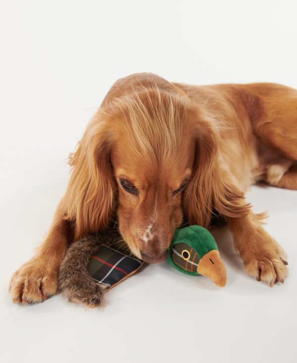 Made from a mix of classic Barbour fabrics, the Barbour Pheasant dog toy is a durable design that's perfect for treating your beloved canine companion to. They'll love the squeaker feature.