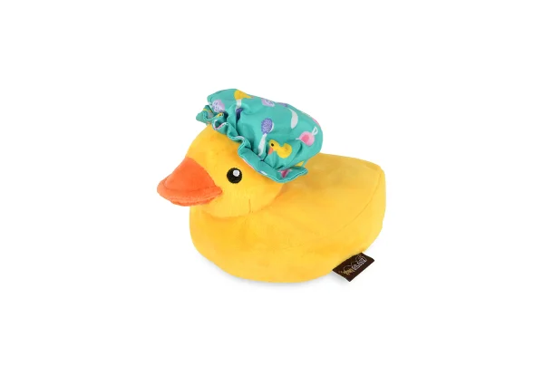 Bathtime is better with a buddy! P.L.A.Y.’s Splish Splash Bubbles the Duck is the perfect addition to playtime, equipped with a crinkly shower cap and unique shaped squeaker. The best part? Bubbles sounds like a real rubber duck! Hand-made craftsmanship, double layer exterior and reinforced stitching for extra durability Eco-friendly PlanetFill® filler is made from 100% post-consumer certified-safe recycled plastic bottles Machine washable and dryer friendly Features AZO-free dyes