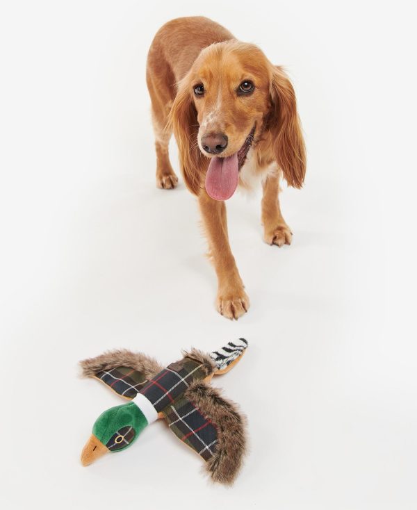 Made from a mix of classic Barbour fabrics, the Barbour Pheasant dog toy is a durable design that's perfect for treating your beloved canine companion to. They'll love the squeaker feature.