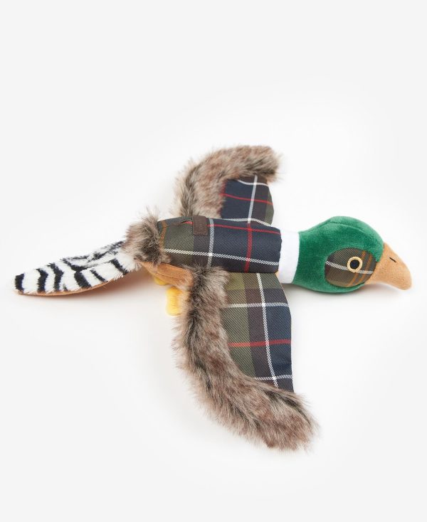 Made from a mix of classic Barbour fabrics, the Barbour Pheasant dog toy is a durable design that's perfect for treating your beloved canine companion to. They'll love the squeaker feature.