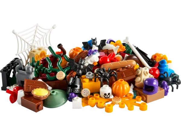 The LEGO® Halloween Fun VIP Add-On Pack 40608 is a spooky, festive set designed to enhance your Halloween-themed LEGO creations. This add-on pack includes a variety of Halloween-inspired elements such as pumpkins, skeletons, bats, spiders, and other creepy accessories to bring a fun, haunted vibe to your builds. Perfect for creating mini Halloween scenes or adding a seasonal touch to existing LEGO sets, this limited-edition VIP pack is a great addition for collectors and LEGO enthusiasts looking to celebrate the holiday with some creative flair.