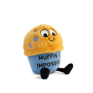 This little plushie is here to remind you that muffin is impossible! He knows that theres muffin you can't do! He wants you to bake the most of each and every day and not get wrapped up in the small stuff. His cute expression, dangly legs, and 3D toppings make him the sweetest gift. This plush is ideal for children, collectors, or anyone who loves cozy and fun decor.