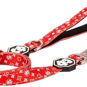 The Fresh Pawz "The Monogram Hype" Dog Leash in Multi (Large) is a trendy and stylish leash designed for both fashion-forward pets and their owners. Featuring a vibrant, eye-catching monogram pattern, this leash combines durability with flair. Made with high-quality materials, it ensures strength and longevity, suitable for large dogs that need a sturdy lead. The comfortable handle provides a secure grip, while the metal clasp easily attaches to any collar or harness. This leash is perfect for those who want to make a bold statement during walks, blending functionality with a modern, hype-inspired design.