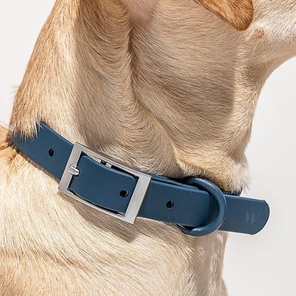 Made with a super strong flex-poly strap Dirt and odour resistant Easy to use and simple to clean All weather collar is comfortable and functional Fits 12–15 in neck, with a strap width of 0.75 in