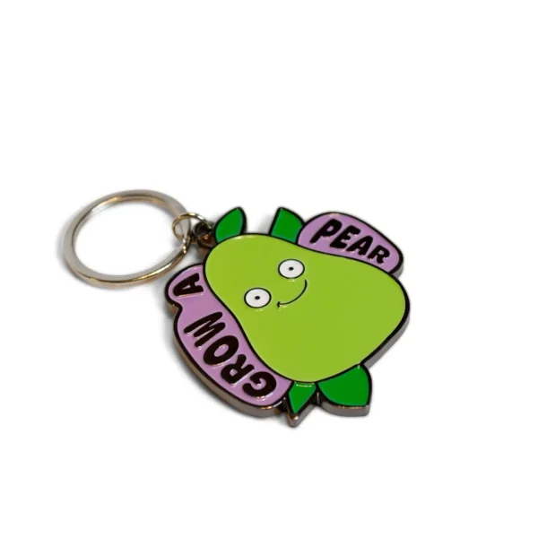 Need people to grow up a little and grow a pear? Then you need this keychain. It's the pear-fect way to put a subtle hit out into the universe. Plus, it pears nicely with any bag or keyring.