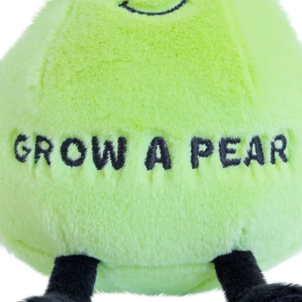 Whether you're an avid arborist or someone that just needs a little courage to tackle the next daunting task, this soft cuddly plush pear is the PEARfect motivator to take on whatever the world throws at you. This plush is ideal for children, collectors, or anyone who loves cozy and fun decor.