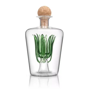 Serve & savor your favorite tequila from Final Touch’s Agave plant inspired decanter. The inside of the decanter is designed to look just like an Agave plant used to make Tequila. The 100% All-natural Portuguese cork stopper helps seal in freshness and the wide spout provides a smooth pour every time.