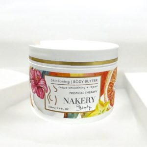 Nakery Body Butter in Tropical Therapy is a rich, deeply hydrating body moisturizer designed to nourish and rejuvenate your skin. Infused with the invigorating and exotic scent of tropical fruits and florals, this body butter provides long-lasting hydration, leaving your skin soft, smooth, and glowing. Its creamy texture melts into the skin, helping to soothe dryness and improve skin elasticity. Ideal for use after a shower or anytime your skin needs extra moisture, this body butter delivers a luxurious and tropical escape with every application, making it perfect for indulging in self-care.