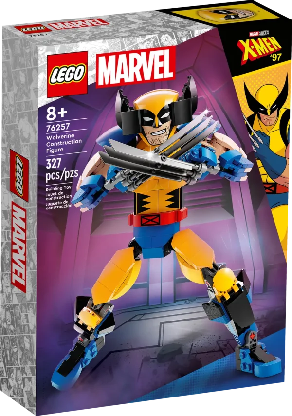 Fully jointed and standing over 9 in. (22 cm) tall, the authentically detailed LEGO® Marvel Wolverine Construction Figure (76257) puts endless imaginative adventures into the hands of young Super Heroes aged 8 and up. Iconic Marvel movie character This collectible X-Men character is fun for young Marvel fans to build, play with and display. The figure’s movable shoulder, arm, hip and leg joints let kids create cool action poses as they take on exciting missions. Authentically detailed and featuring Wolverine’s famous 3 extended claws on each hand, this portable play figure lets kids take the Marvel movie action wherever they go. For added digital fun, builders can zoom in, rotate sets in 3D and track their progress using the fun, intuitive LEGO Builder app. A set for Wolverine fans – This fully jointed LEGO® Marvel Wolverine Construction Figure (76257) puts endless imaginative adventures into the hands of young Super Heroes Iconic Super Hero – The 327-piece Wolverine figure features movie-accurate details, including extended claws and movable shoulder, arm, hip and leg joints Easy to position and pose – Kids adjust the figure to recreate Wolverine’s action poses as they play out missions from the Marvel movies and endless adventures of their own Gift for kids – Give this hands-on play figure to a young Super Hero aged 8 and up as a birthday, holiday or just-because treat Portable play – Standing over 9 in. (22 cm) tall, this versatile figure lets kids take their adventures with them wherever they go Intuitive building instructions – Kids can download the LEGO® Builder app for an immersive building experience, with digital tools to zoom in and rotate models in 3D, save sets and track progress Expand the Super Hero fun – There are more LEGO® Marvel construction figures in the series to collect, including the Captain America (76258), Spider-Man (76226) and Venom (76230) sets Quality guaranteed – LEGO® components meet stringent industry quality standards to ensure they are consistent, compatible and easy to build with Safety assured – LEGO® bricks and pieces are dropped, heated, crushed, twisted and analyzed to make sure they satisfy rigorous global safety standards