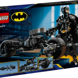 The posable LEGO® DC Batman™: Batman Construction Figure & the Bat-Pod Bike (76273) is the ultimate The Dark Knight movie action figure for fans of the iconic Super Hero aged 12 and up. Fully jointed and standing over 10 in. (26 cm) tall, this authentically detailed toy is as cool as it is collectible. The toy’s movable shoulder, arm, hip and leg joints let kids create cool poses and dynamic action, making the super-hero figure great to build, play with and display. The authentically detailed Batman action figure comes with his super-sleek, Bat-Pod bike, complete with 2 stud launchers. For added digital fun, builders can zoom in, rotate sets in 3D and track their progress using the fun, intuitive LEGO Builder app. The Dark Knight toy with bike – LEGO® DC Batman™: Batman Construction Figure & the Bat-Pod Bike puts a Batman collectible figure and bike toy into the hands of boys and girls aged 12 and up Movie-accurate adventure toy – The buildable Batman™ The Dark Knight figure wears a mask and a full-length cape and attaches to the Bat-Pod bike Posable super-hero figure – Movable shoulder, arm, hip and leg joints let kids create action poses with their LEGO® Batman™, motorcycle and stud launchers Manyways to play – This collectible Batman™ vehicle toy is fun for young superheroes to build, play with and display Gift for Batman™ lovers – Give this The Dark Knight action toy to kids who enjoy super-hero action and movie vehicle toys 3D building instructions – Kids can download the LEGO® Builder app for an immersive building experience, with digital tools to zoom in and rotate models in 3D, save sets and track progress More collectable LEGO® figures – This build-and-play toy is one of a range of buildable action figures (sold separately) that kids can combine to expand the super-hero fun Portable role-play fun – The Batman™ construction figure in this 713-piece set stands over 10 in. (26 cm) tall, making it big on fun but small enough for kids to take wherever they go