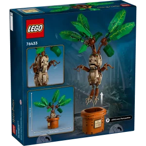 Bring the wonder of a Hogwarts™ Herbology class into kids’ lives with this LEGO® Harry Potter™ Mandrake plant toy (76433), the first-ever LEGO brick figure of the screaming plant. A magical gift and home decor idea for imaginative girls, boys and any Harry Potter fan aged 10 and up, the set features a close-to-life-size posable toy model of a Mandrake and a buildable plant pot to create a playful display. Pose the leaves of the Mandrake, remove it from the pot and move its chest up and down to animate its mouth and limbs as if it’s screaming. Add to children’s creative experience with the LEGO Builder app, where they can zoom in and rotate a 3D digital version of this model as they build, track their progress and save sets. An enchantinghome decor idea, this unusual magical creature toy is part of an extensive LEGO Harry Potter collection (sets sold separately) that offers unlimited ways to build and play out spellbinding stories. LEGO® Harry Potter™ Mandrake plant toy for playful display – The first LEGO brick-built figure of a magical Mandrake plant from the Hogwarts™ Herbology class Magical plant toy figure – Display the model of the screaming plant from the Harry Potter™ stories in its buildable plant pot or remove the Mandrake from the pot for fun nurture play Unique toy for kids with realistic details – Pose the leaves of the Mandrake, move its chest up and down to animate its mouth and limbs, and sit the creature down outside of the pot Build, play and display – This Harry Potter™ gift set offers a rewarding build-and-play experience for Harry Potter fans, and the plant pot has a nameplate to add to the display Fun LEGO® Harry Potter™ gift for kids – Give this magical creature toy as a special-occasion gift or reward to imaginative girls, boys and any Harry Potter fan aged 10 and up A helping hand – Discover intuitive instructions in the LEGO® Builder app, where builders can zoom in and rotate models in 3D, track their progress and save sets as they develop new skills Part of an extensive collection – LEGO® Harry Potter™ sets let young witches, wizards and Muggles™ play out iconic scenes, make up their own stories or simply display the models Harry Potter™ decor idea – The Mandrake toy figure in the plant pot in this 579-piece set stands over 10.5 in. (27 cm) tall