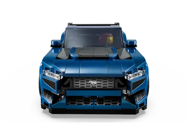 The LEGO® Speed Champions Ford Mustang Dark Horse Sports Car (76920) toy vehicle is a faithful brick-built version of the powerful real-life model from the iconic American car maker. Kids aged 9+ will love to collect, build, display and play out action with this blue toy car. The Ford Mustang toy car features several authentic design features: the rear wing, distinctive grille, headlights, tailpipes, Ford logos and detailed interior with a gearshift and dashboard. The buildable LEGO car also comes with a removable roof and a driver minifigure wearing a Dark Horse hoodie for kids to place behind the wheel and play out exciting action. Speed Champions building sets let kids and passionate car fans build replica versions of some of the world’s most iconic vehicles. They will be thrilled to create high-quality models from LEGO bricks, featuring distinctive details. Each car toy can be created with the LEGO Builder app, which guides you and your child on an easy and intuitive building adventure. Ford toy vehicle for kids – LEGO® Speed Champions Ford Mustang Dark Horse Sports Car model for boys and girls aged 9+ and adult car-model collectors 1 minifigure – The buildable car includes a removable roof and a driver minifigure with a helmet, wig and a wrench wearing a Dark Horse hoodie for kids to place behind the wheel and play out action Authentic Ford design details – The Ford Mustang Dark Horse Sports Car toy includes a rear wing, a grille, headlights, tailpipes, Ford logos and interior details LEGO® car display model – After kids have taken the Ford toy for a drive around the track or city roads, they can proudly display it on a shelf or bedside table Car gifts – Buildable car kit provides a fun build-and-play experience and is a car gift for kids aged 9+ or adult car-model collectors Bigger racing adventures – Discover more LEGO® Speed Champions cars with authentic details, sets sold separately Play with and-display iconic car models – LEGO® Speed Champions sets letkids and passionate car fans build replica versions of some of the world’s most iconic vehicles Measurements – This 344-piece LEGO® Ford car measures over 1.5 in. (4 cm) high, 6 in. (15 cm) long and 2.5 in. (7 cm) wide