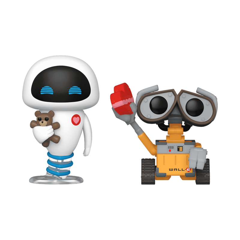 Enjoy a Valentine’s Day adventure with Pocket Pop! EVE and Pop! WALL-E! Complete your Disney Pixar set when you welcome this robotic duo into your WALL-E collection as a festive 2-pack. Vinyl figure is approximately 1.9 and 1.5-inches tall.